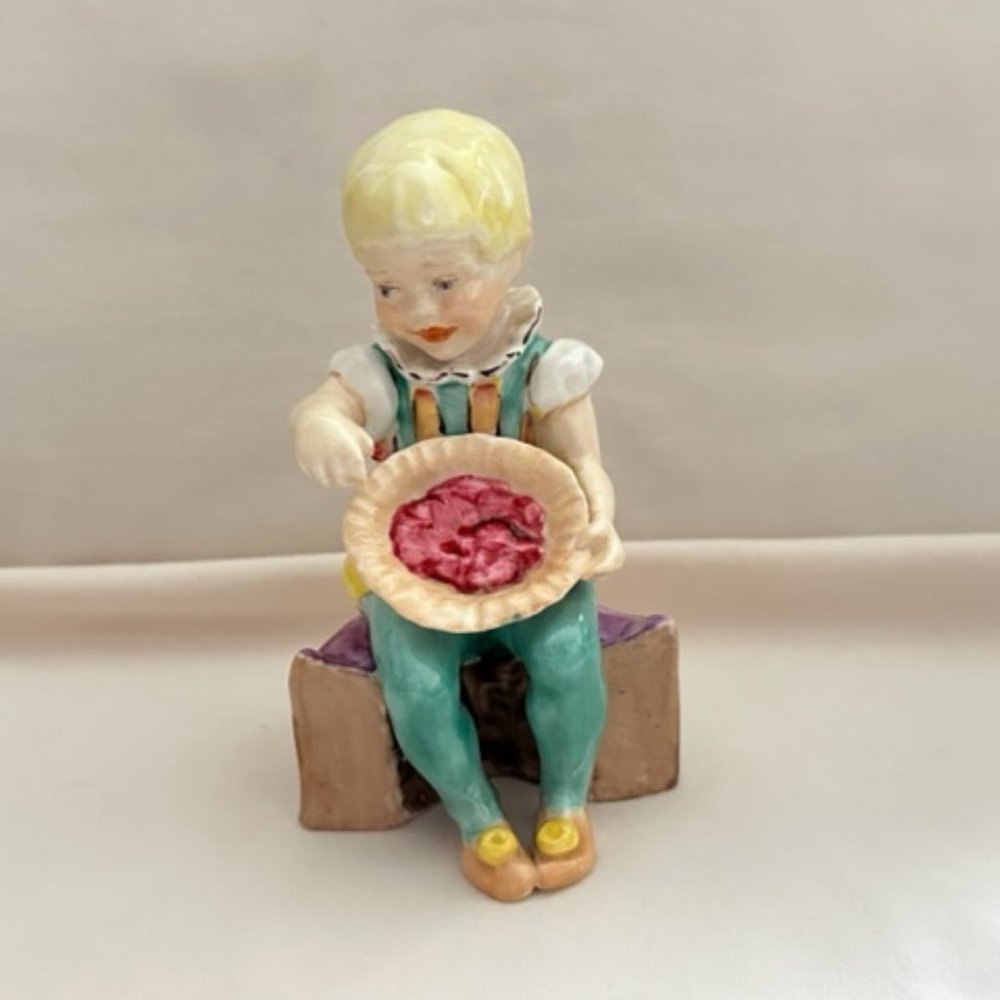 Vintage Royal Worcester Little Jack Horner Porcelain Figurine